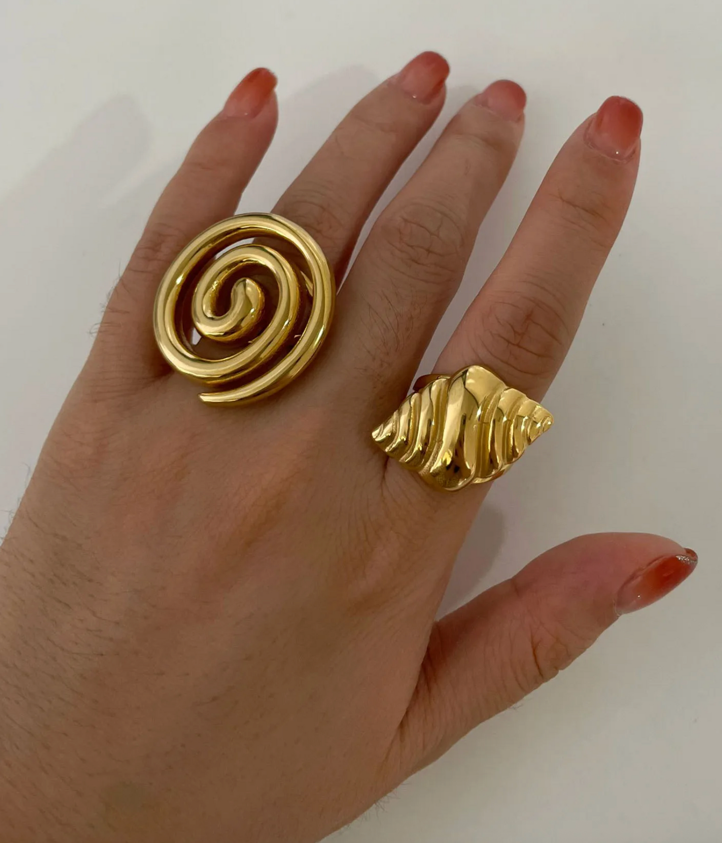 Horn Geometric Open Ring