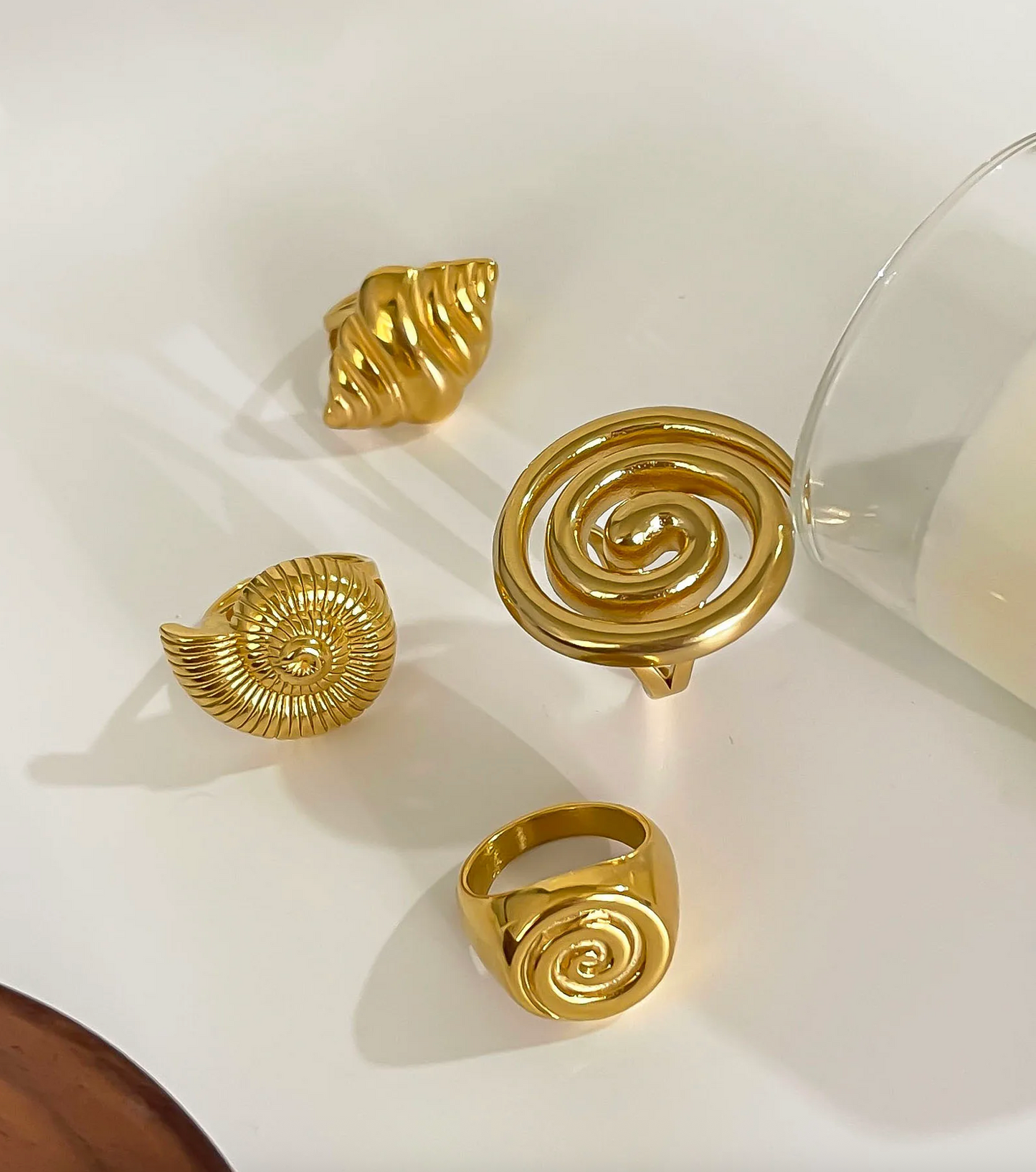 Horn Geometric Open Ring