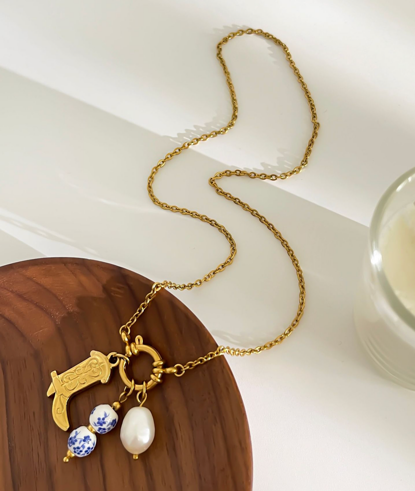 Vintage Boots Pendant Necklace – 316L Stainless Steel, Retro Style
