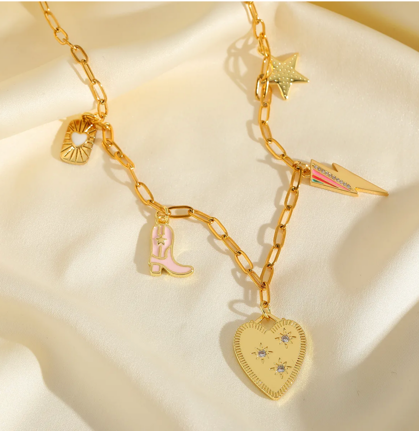 Romantic Multi-Charm Necklace